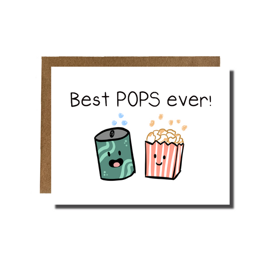 You're the best Pops Fathers Day Dad Card