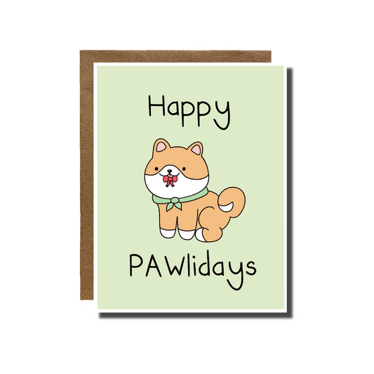 Happy PAWlidays Card
