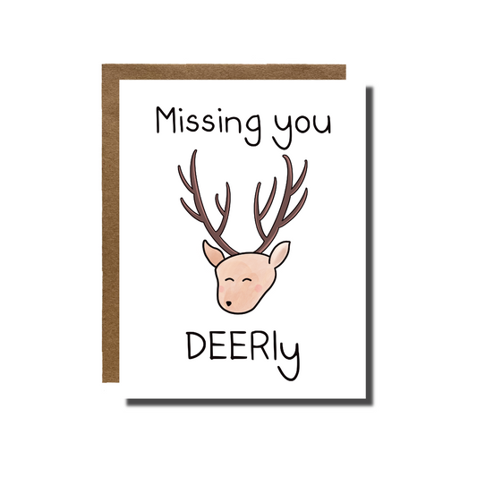 Missing You DEERly Card