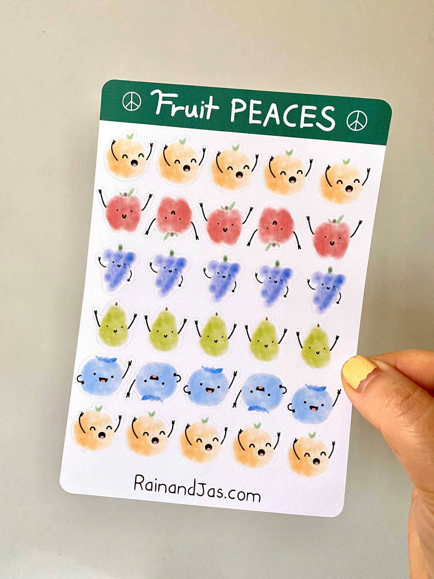 Fruit Peaces Sticker Sheet